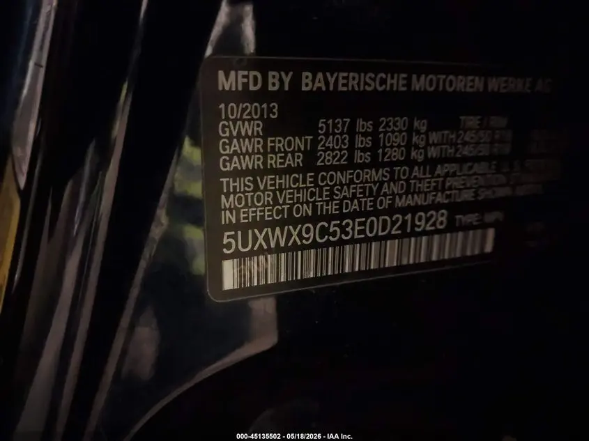 2014 BMW X3 XDRIVE28I