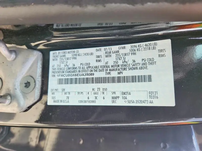 2014 FORD ESCAPE SE  