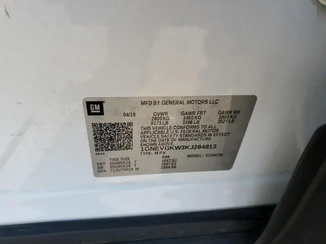 2019 CHEVROLET TRAVERSE LT  