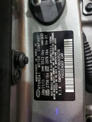 2011 HYUNDAI EQUUS SIGNATURE  