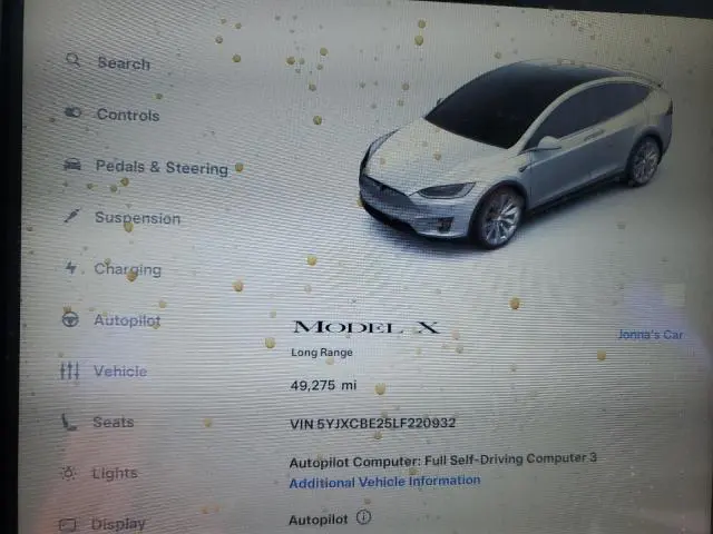 2020 TESLA MODEL X 