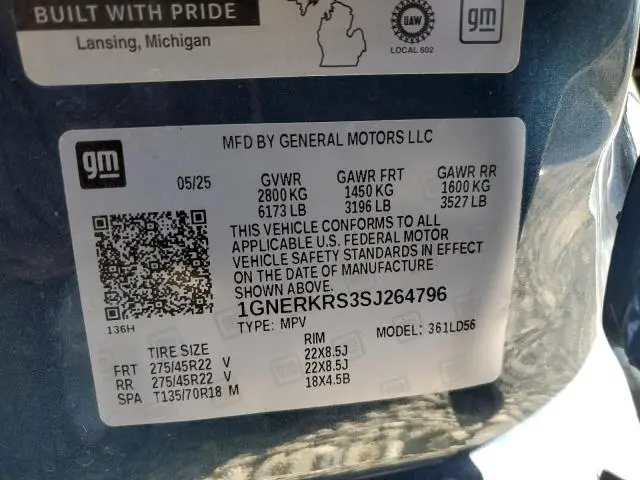 2025 CHEVROLET TRAVERSE HIGH COUNTRY  