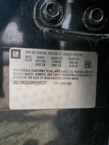 2017 CADILLAC XTS LUXURY  