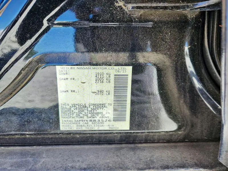 2015 NISSAN ALTIMA 2.5 SL  