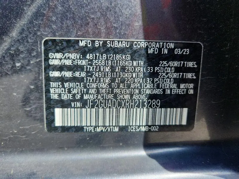 2024 SUBARU CROSSTREK PREMIUM  