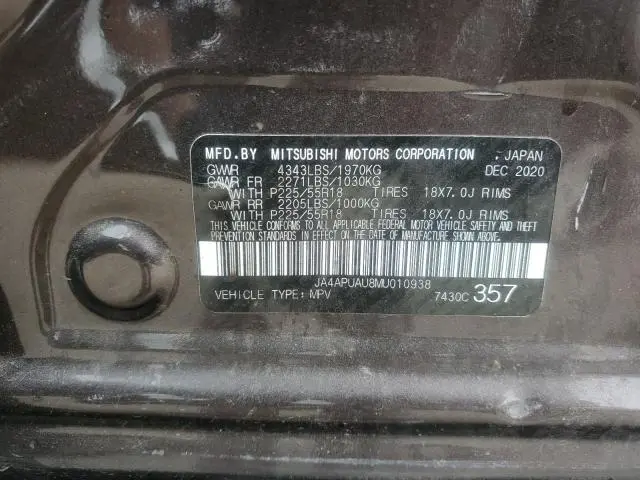 2021 MITSUBISHI OUTLANDER SPORT ES