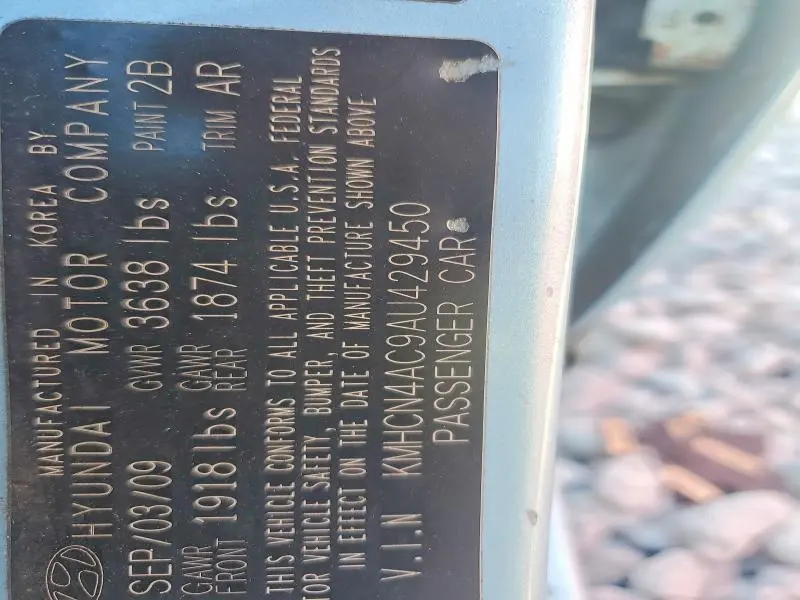 2010 HYUNDAI ACCENT GLS  