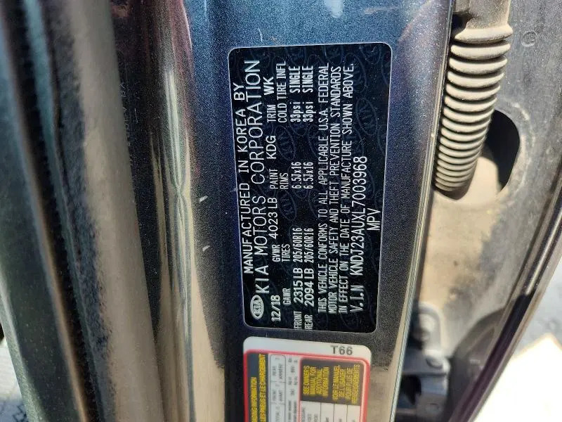2020 KIA SOUL S  