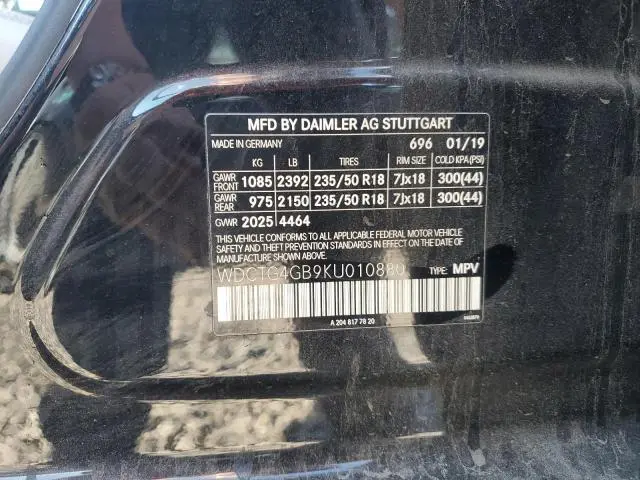 2019 MERCEDES-BENZ GLA 250 4MATIC  