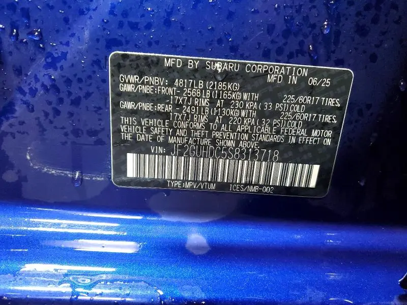 2025 SUBARU CROSSTREK PREMIUM  