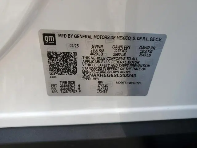 2025 CHEVROLET EQUINOX LT  