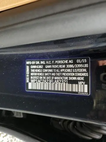 2015 PORSCHE CAYENNE TURBO  