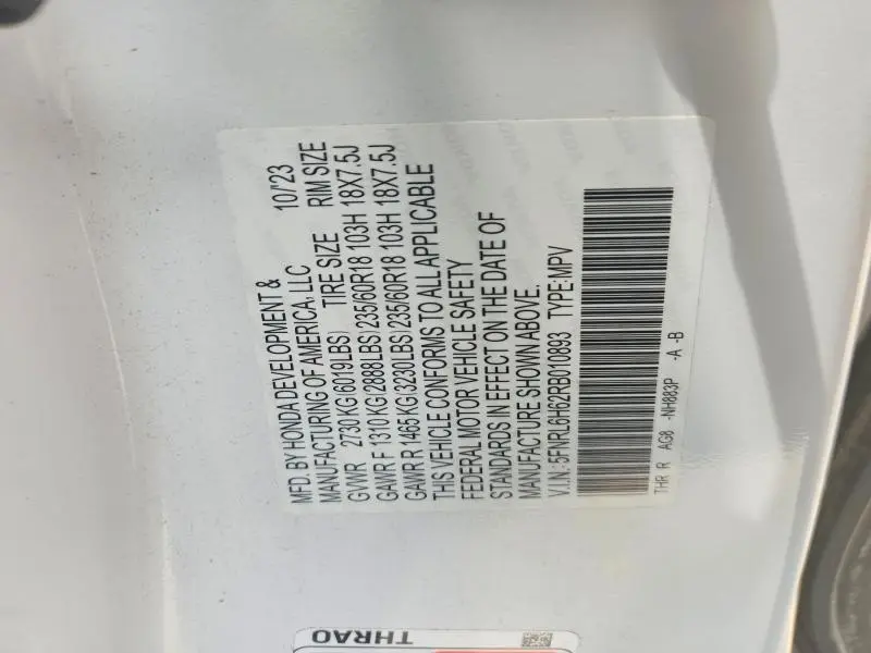 2024 HONDA ODYSSEY EXL  