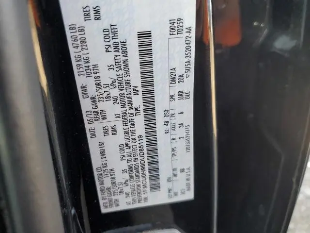 2013 FORD ESCAPE SEL  