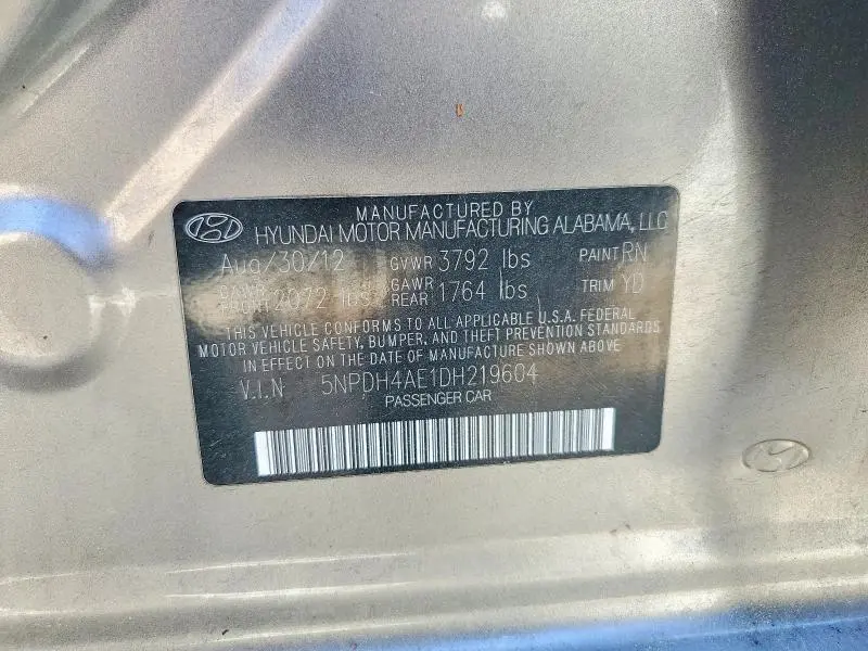 2013 HYUNDAI ELANTRA GLS  