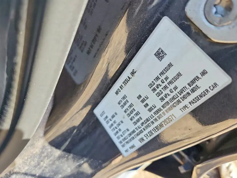 2022 TESLA MODEL 3   
