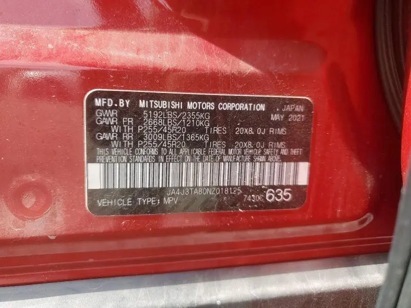 2022 MITSUBISHI OUTLANDER ES  