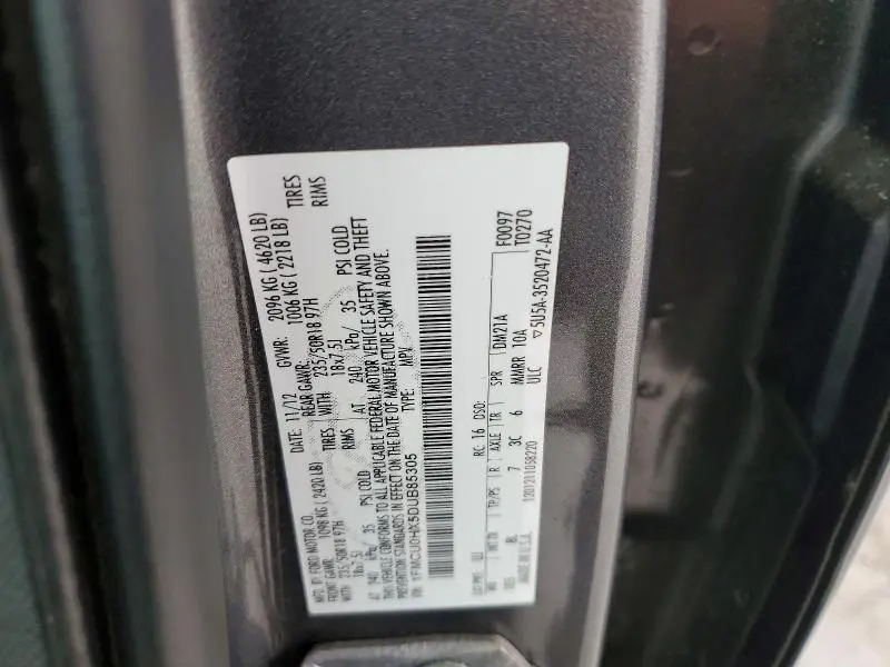 2013 FORD ESCAPE SEL  