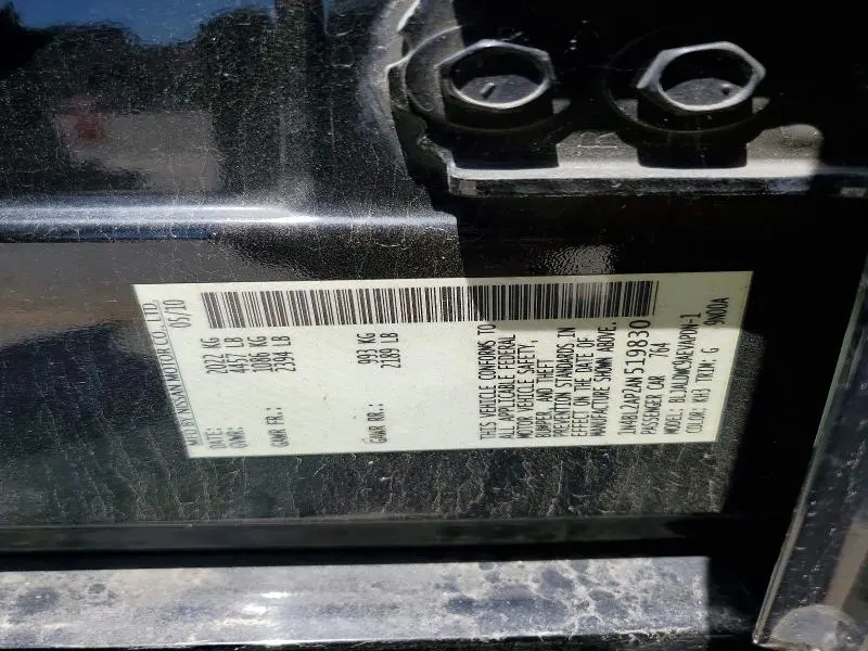 2010 NISSAN ALTIMA SR  