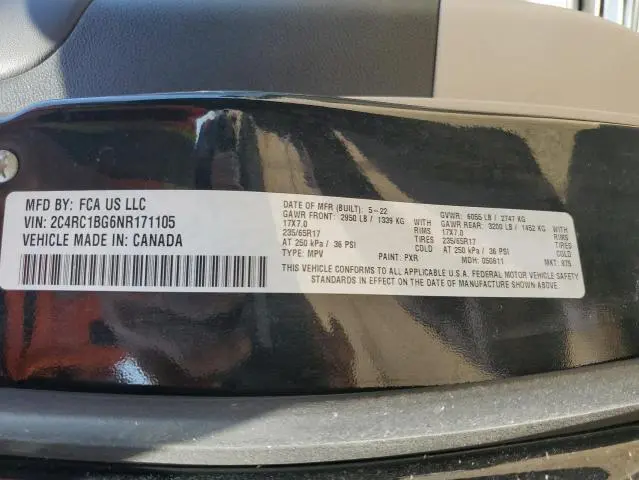 2022 CHRYSLER PACIFICA TOURING L  