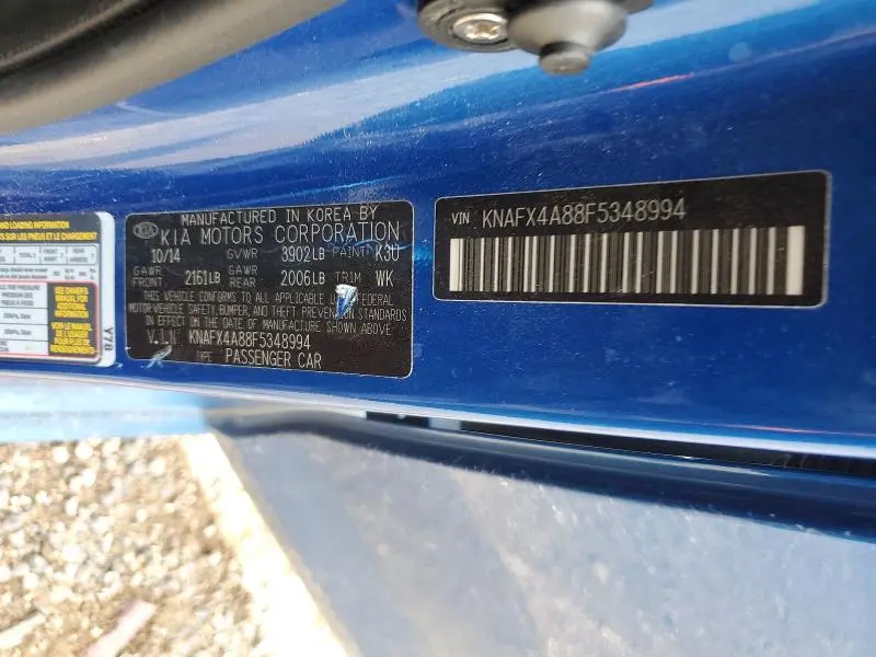 2015 KIA FORTE EX  