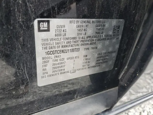 2018 CHEVROLET COLORADO LT  