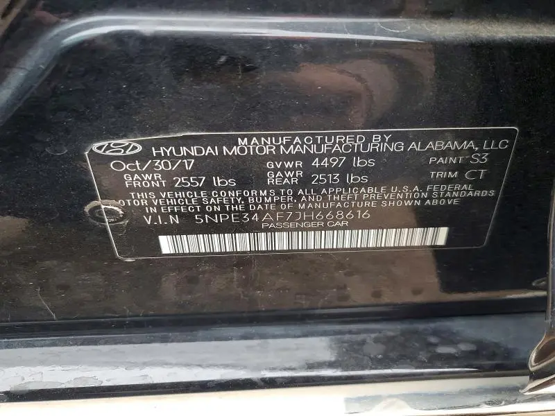 2018 HYUNDAI SONATA SPORT  