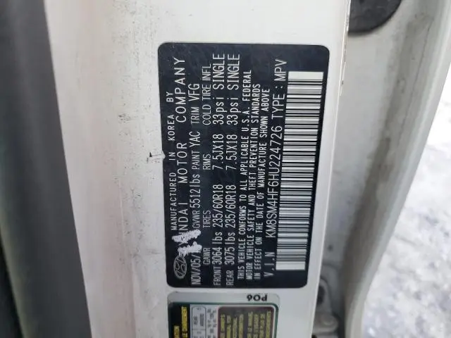 2017 HYUNDAI SANTA FE SE  