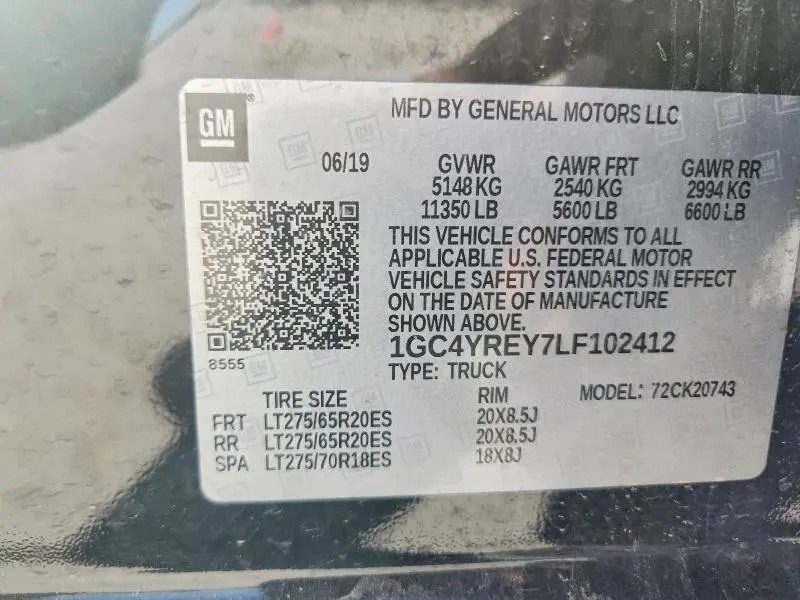 2020 CHEVROLET SILVERADO K2500 HIGH COUNTRY  