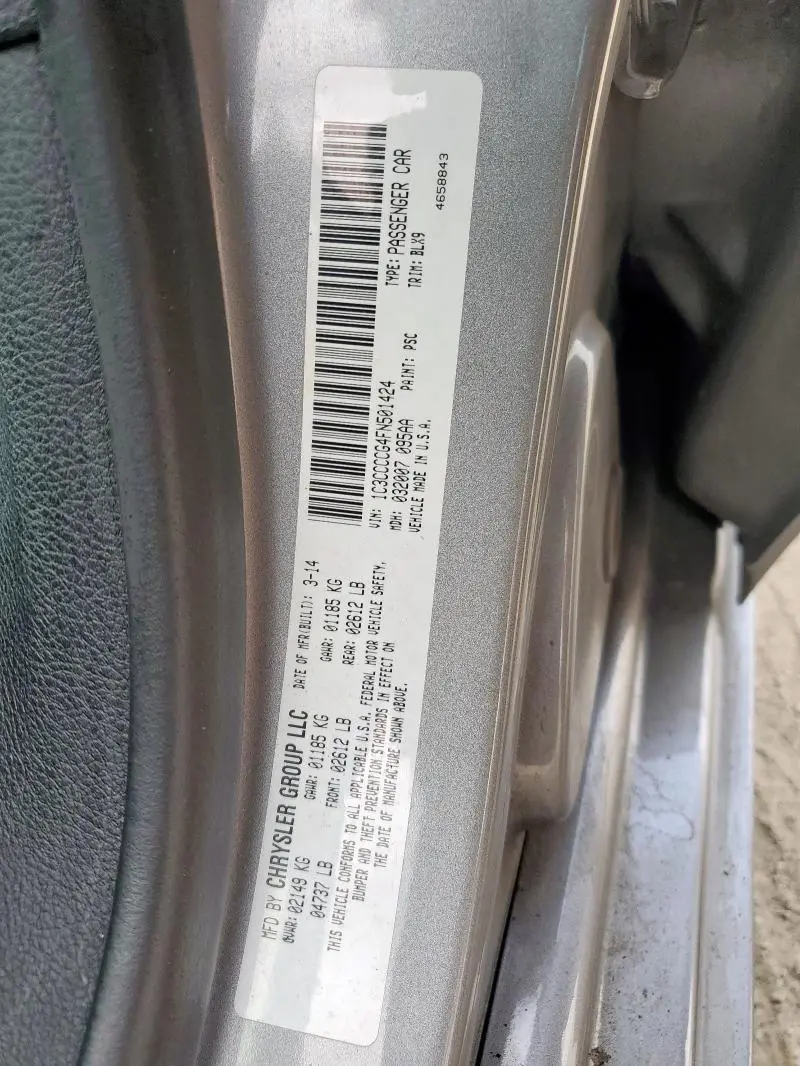 2015 CHRYSLER 200 C  