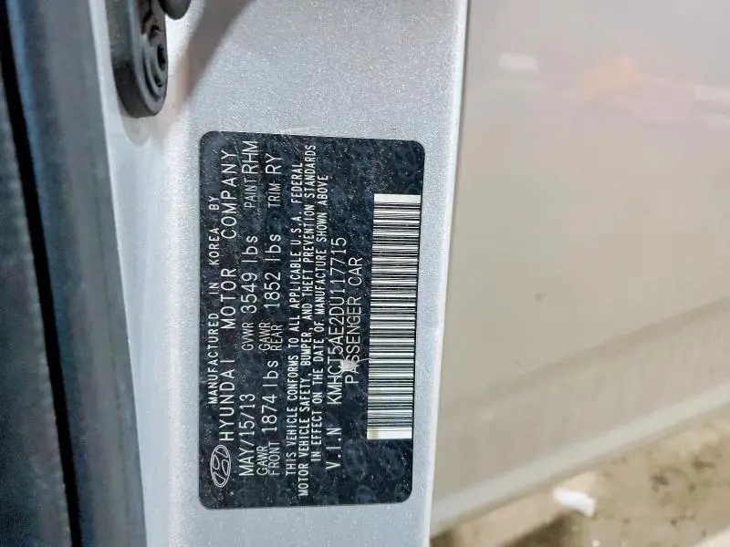 2013 HYUNDAI ACCENT GLS  