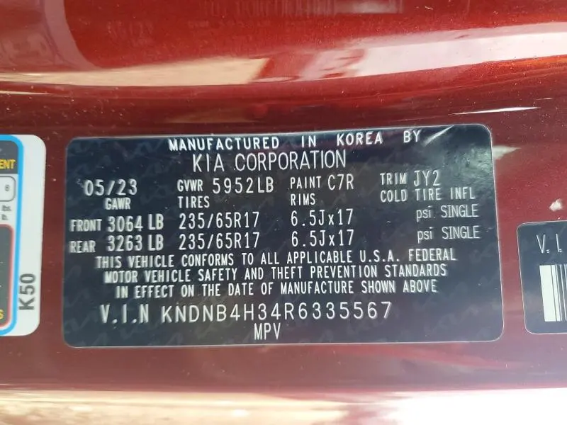 2024 KIA CARNIVAL LX  