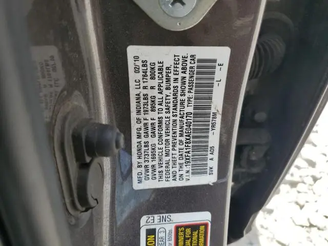 2010 HONDA CIVIC EX  