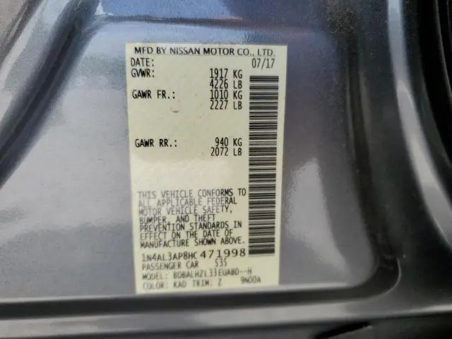2017 NISSAN ALTIMA 2.5