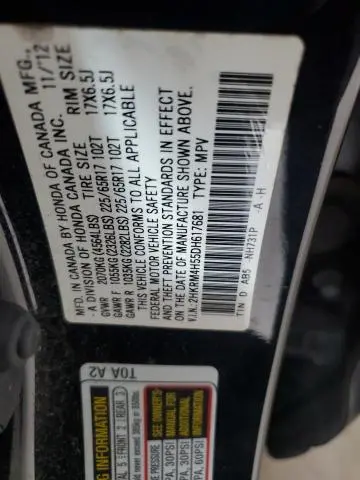 2013 HONDA CR-V EX  