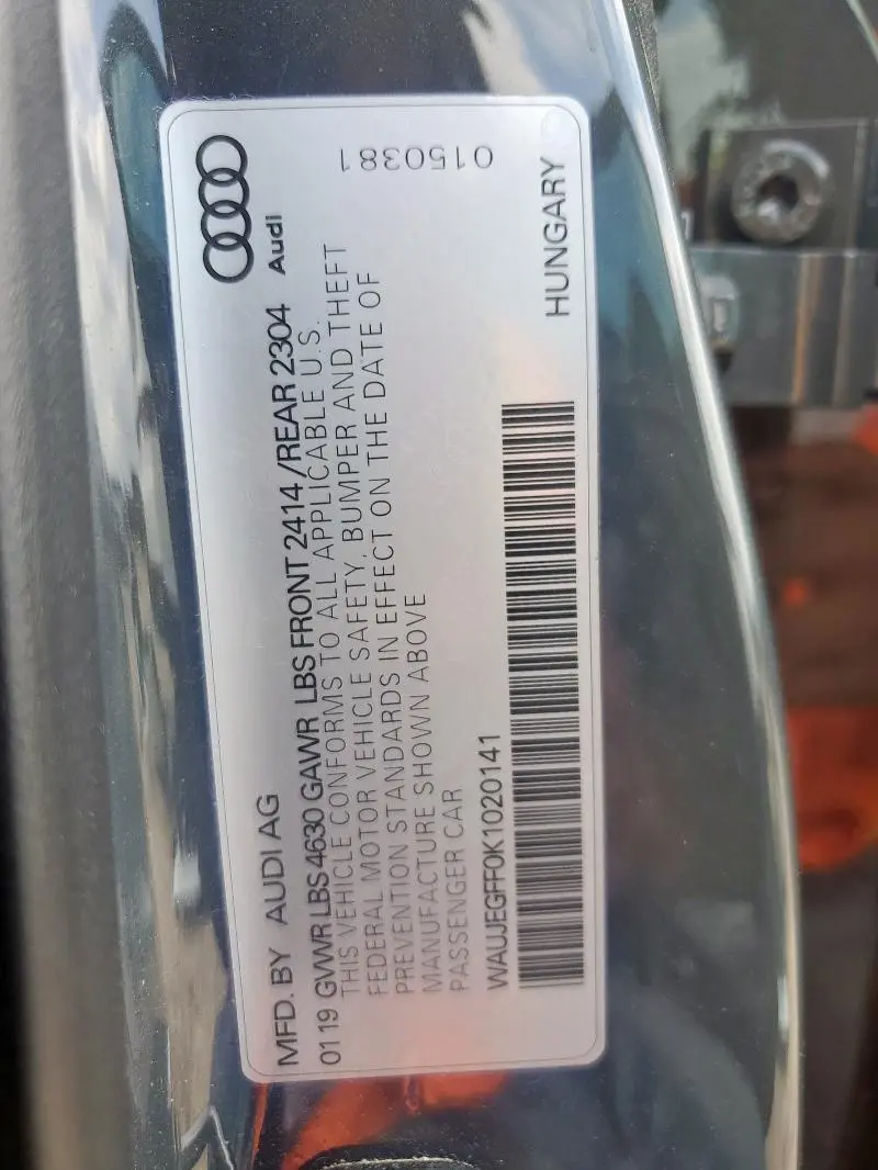 2019 AUDI A3 PREMIUM PLUS  