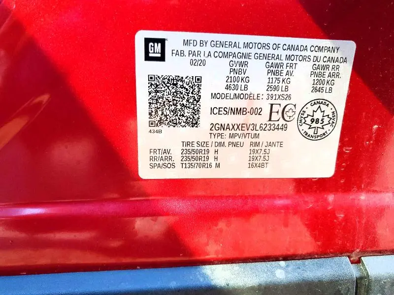 2020 CHEVROLET EQUINOX PREMIER  