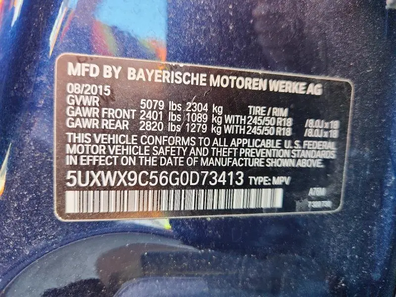 2016 BMW X3 XDRIVE28I  
