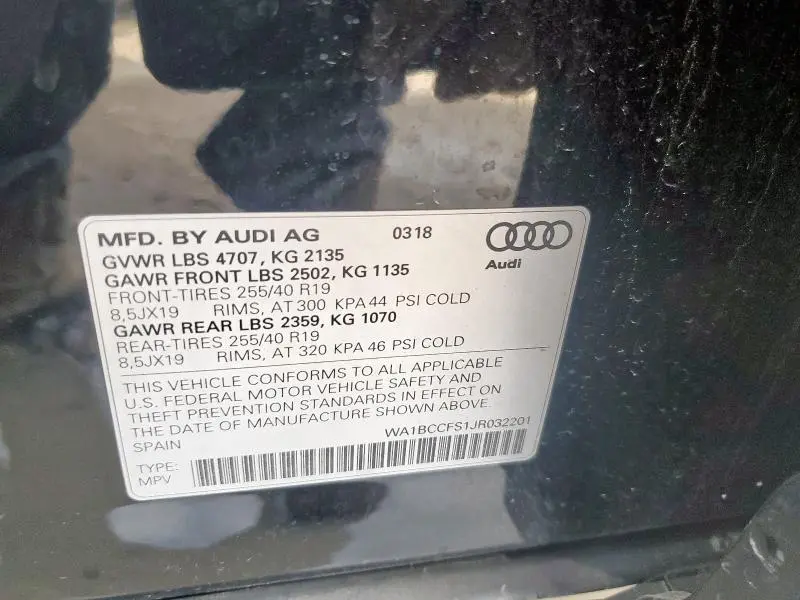 2018 AUDI Q3 PREMIUM  