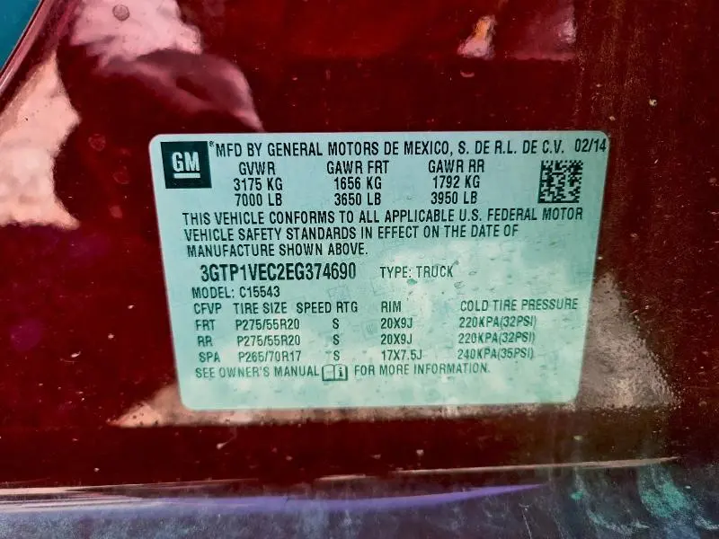 2014 GMC SIERRA C1500 SLT  