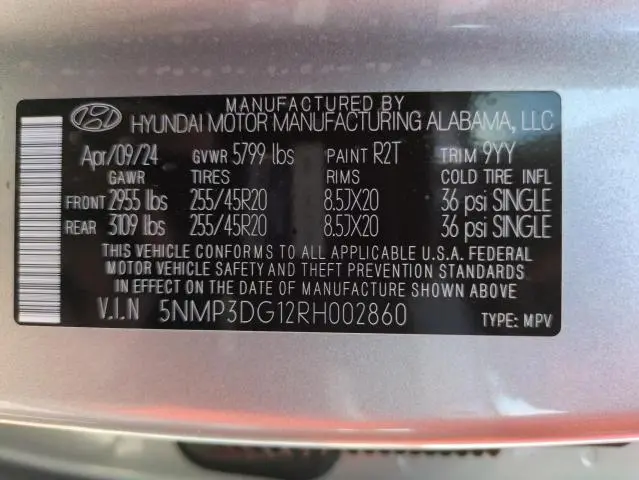 2024 HYUNDAI SANTA FE LIMITED  