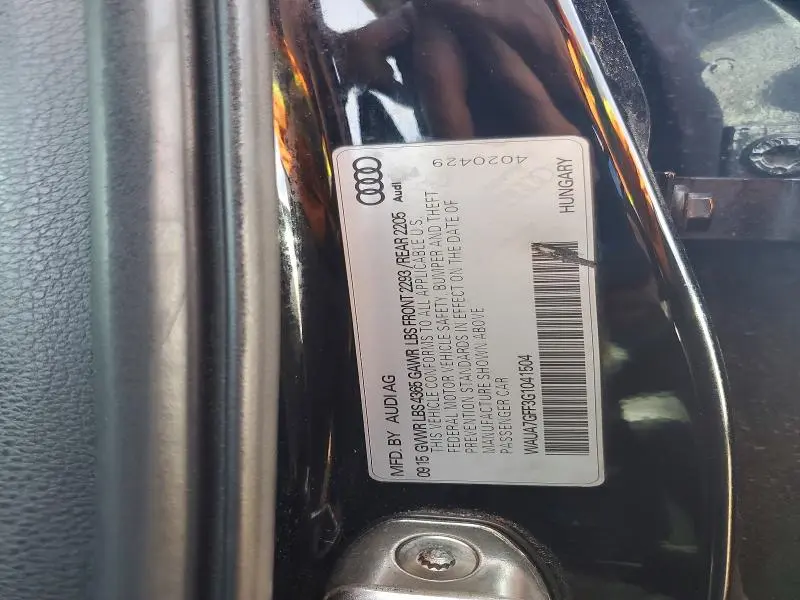 2016 AUDI A3 PREMIUM  