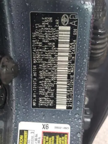 2014 TOYOTA COROLLA L  