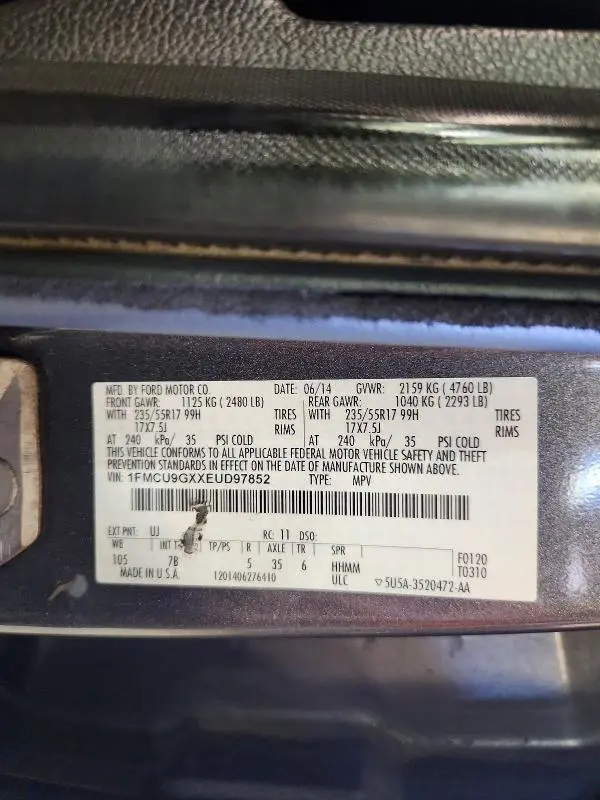 2014 FORD ESCAPE SE  