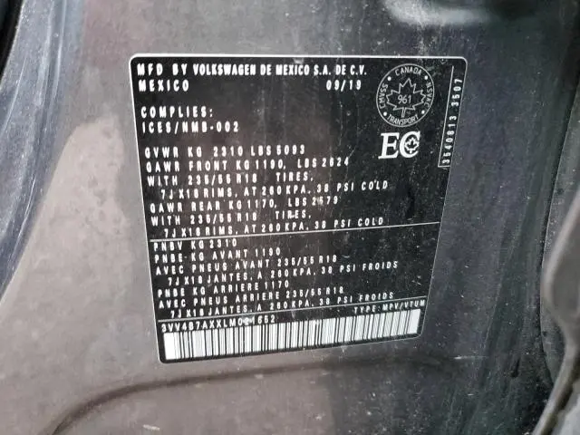 2020 VOLKSWAGEN TIGUAN SEL PREMIUM R-LINE  