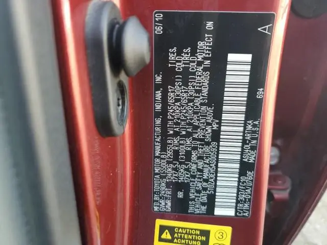 2010 TOYOTA HIGHLANDER   