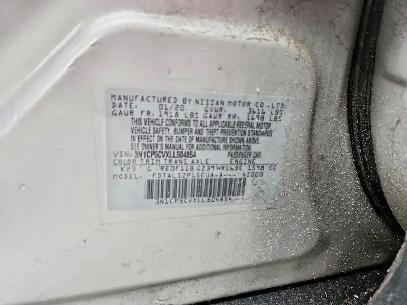 2020 NISSAN KICKS SV  
