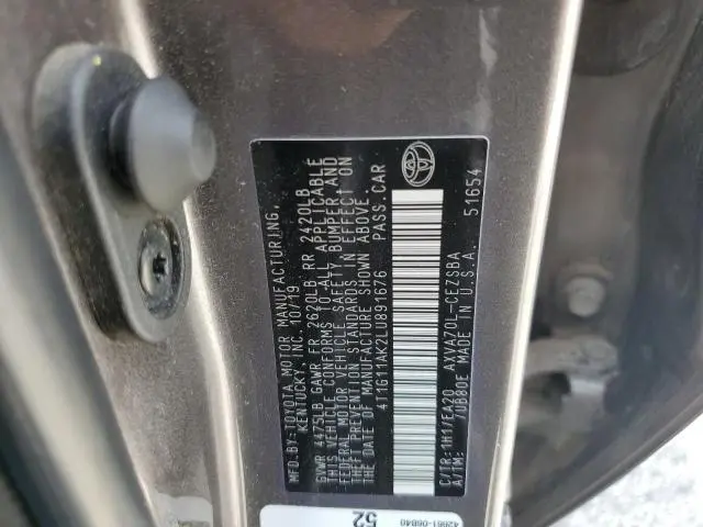 2020 TOYOTA CAMRY SE