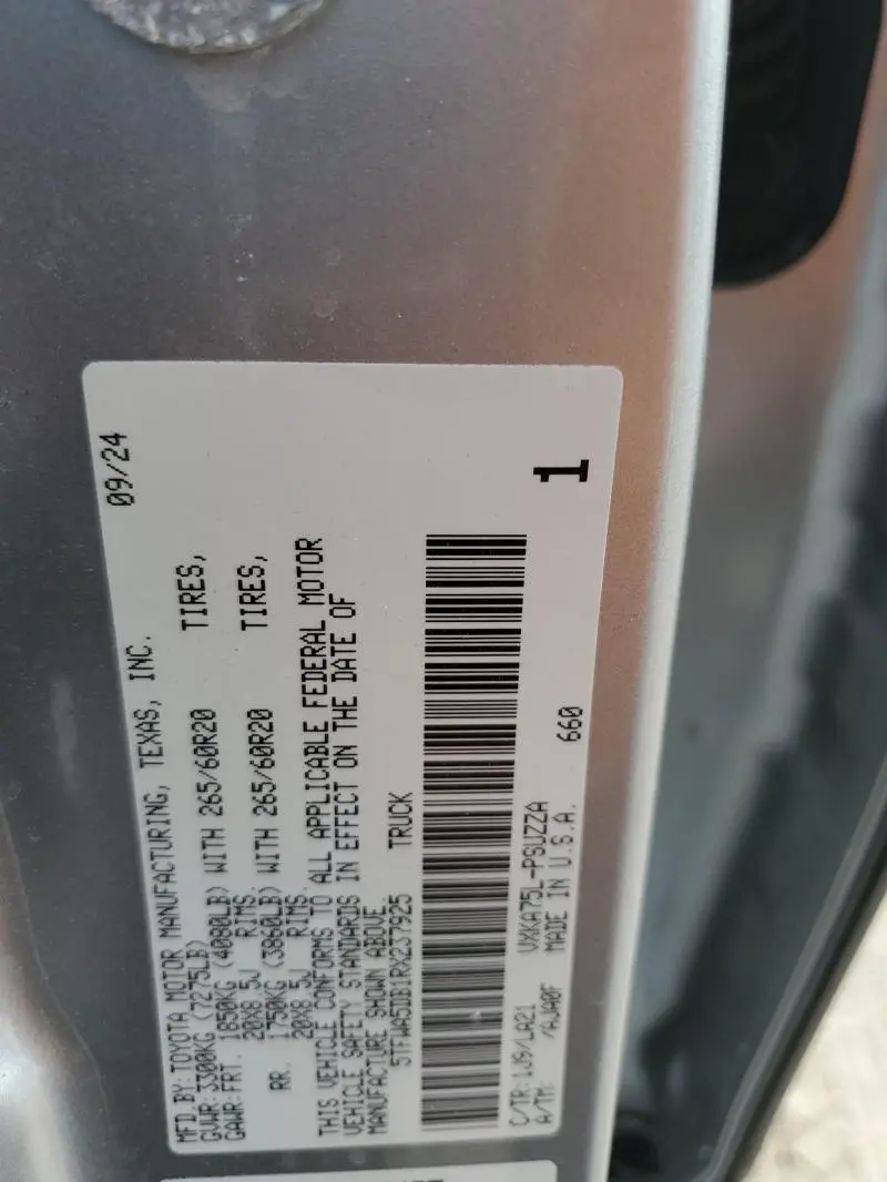 2024 TOYOTA TUNDRA CREWMAX LIMITED  