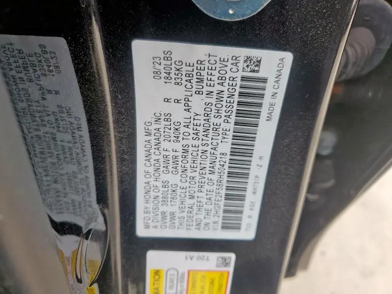 2024 HONDA CIVIC SPORT  